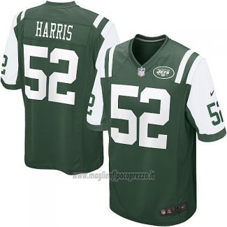 Maglia NFL Game Bambino New York Jets Harris Verde