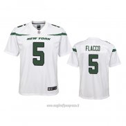Maglia NFL Game Bambino New York Jets Joe Flacco Bianco