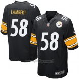 Maglia NFL Game Bambino Pittsburgh Steelers Lambert Nero