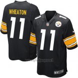 Maglia NFL Game Bambino Pittsburgh Steelers Wheaton Nero