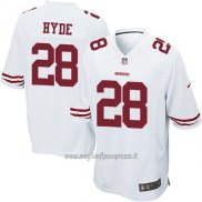 Maglia NFL Game Bambino San Francisco 49ers Hyde Bianco