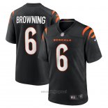 Maglia NFL Game Cincinnati Bengals Jake Browning Nero