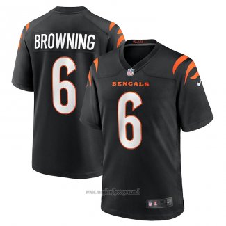 Maglia NFL Game Cincinnati Bengals Jake Browning Nero