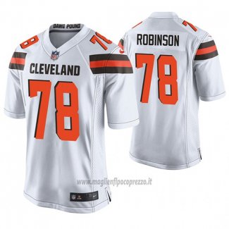 Maglia NFL Game Cleveland Browns Greg Robinson Bianco
