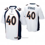 Maglia NFL Game Denver Broncos 40 Justin Strnad Bianco