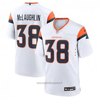 Maglia NFL Game Denver Broncos Jaleel McLaughlin Bianco