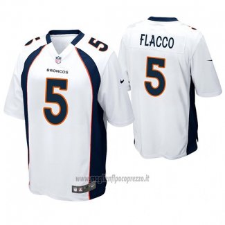 Maglia NFL Game Denver Broncos Joe Flacco Bianco