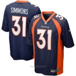 Maglia NFL Game Denver Broncos Justin Simmons Alternato Blu