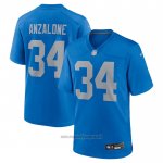 Maglia NFL Game Detroit Lions Alex Anzalone Alternato Blu