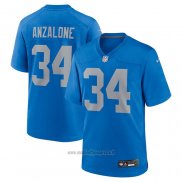 Maglia NFL Game Detroit Lions Alex Anzalone Alternato Blu