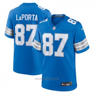 Maglia NFL Game Detroit Lions Sam Laporta Blu2