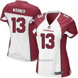 Maglia NFL Game Donna Arizona Cardinals Warner Bianco Rosso