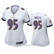 Maglia NFL Game Donna Baltimore Ravens Derek Wolfe Bianco