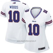 Maglia NFL Game Donna Buffalo Bills Woods Bianco