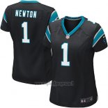 Maglia NFL Game Donna Carolina Panthers Newton Nero