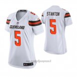 Maglia NFL Game Donna Cleveland Browns Drew Stanton Bianco