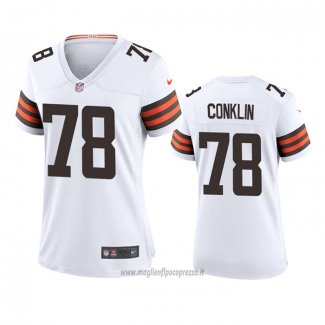 Maglia NFL Game Donna Cleveland Browns Jack Conklin Bianco