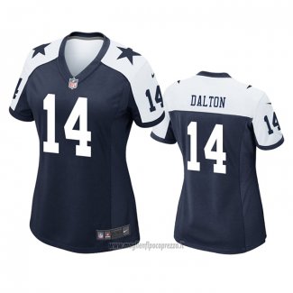 Maglia NFL Game Donna Dallas Cowboys Andy Dalton Alternato Blu