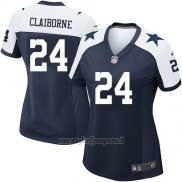 Maglia NFL Game Donna Dallas Cowboys Claiborne Blu Bianco
