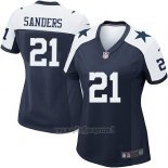 Maglia NFL Game Donna Dallas Cowboys Sanders Blu Bianco