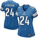 Maglia NFL Game Donna Detroit Lions Lawson Blu