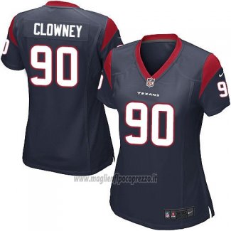 Maglia NFL Game Donna Houston Texans Clowney Nero