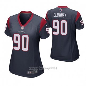 Maglia NFL Game Donna Houston Texans Jadeveon Clowney Blu
