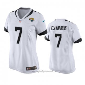 Maglia NFL Game Donna Jacksonville Jaguars Chris Claybrooks Bianco