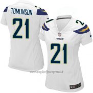 Maglia NFL Game Donna Los Angeles Chargers Tomlinson Bianco