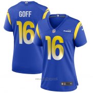 Maglia NFL Game Donna Los Angeles Rams Jared Goff Blu
