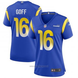 Maglia NFL Game Donna Los Angeles Rams Jared Goff Blu