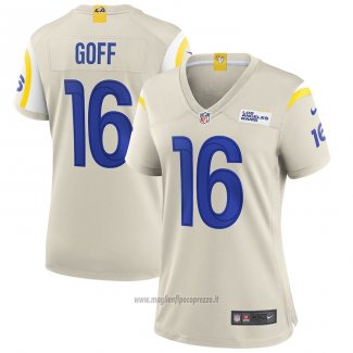 Maglia NFL Game Donna Los Angeles Rams Jared Goff Crema