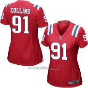 Maglia NFL Game Donna New England Patriots Collins Rosso