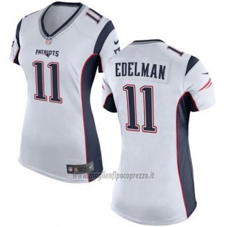 Maglia NFL Game Donna New England Patriots Edelman Bianco
