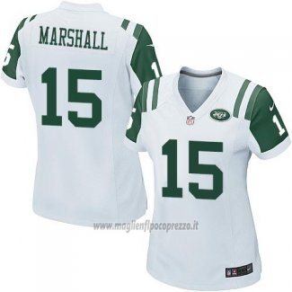 Maglia NFL Game Donna New York Jets Marshall Bianco