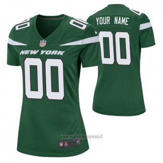 Maglia NFL Game Donna New York Jets Personalizzate Game Verde