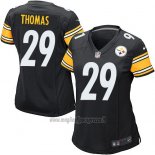 Maglia NFL Game Donna Pittsburgh Steelers Thomas Nero