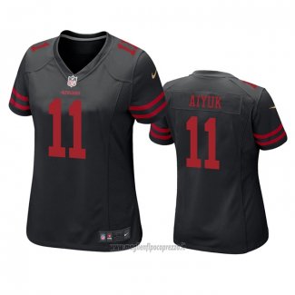 Maglia NFL Game Donna San Francisco 49ers Brandon Aiyuk Nero