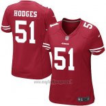 Maglia NFL Game Donna San Francisco 49ers Hooges Rosso