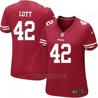 Maglia NFL Game Donna San Francisco 49ers Lott Rosso