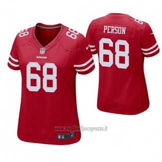 Maglia NFL Game Donna San Francisco 49ers Mike Person Rosso