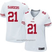 Maglia NFL Game Donna San Francisco 49ers Sanders Bianco