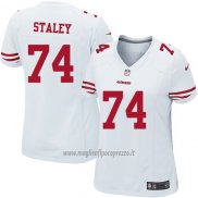 Maglia NFL Game Donna San Francisco 49ers Staley Bianco