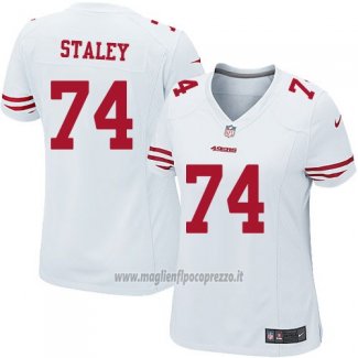 Maglia NFL Game Donna San Francisco 49ers Staley Bianco