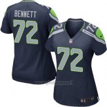 Maglia NFL Game Donna Seattle Seahawks Bennett Blu Scuro
