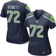Maglia NFL Game Donna Seattle Seahawks Bennett Blu Scuro