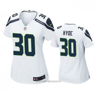 Maglia NFL Game Donna Seattle Seahawks Carlos Hyde Bianco