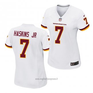 Maglia NFL Game Donna Washington Commanders Dwayne Haskins JR. Bianco