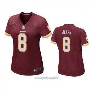 Maglia NFL Game Donna Washington Commanders Kyle Allen Rosso