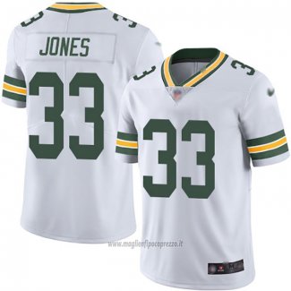 Maglia NFL Game Green Bay Packers 33 Aaron Jones Bianco